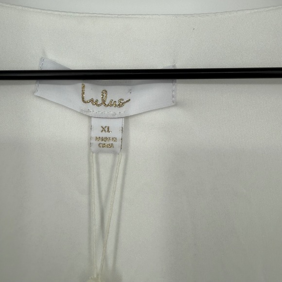 Lulus My‎ Whole Heart White Long Sleeve Wrap Dress Size XL - Picture 8 of 14